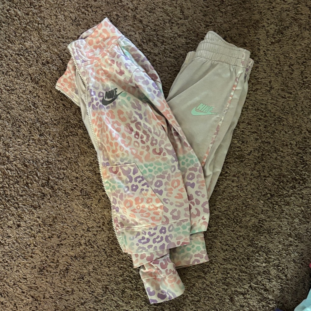 Nike Kids' Pastel Leopard Print Joggers